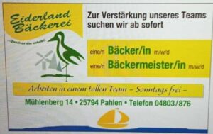 Bäcker/in (m/w/d) und Bäckermeister/in (m/w/d)
